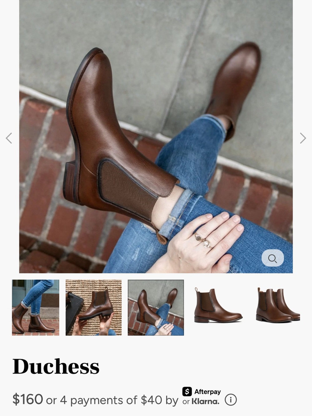 GORGEOUS Womens Chelsea Thursday Boot in Walnut - Picture 2 of 8